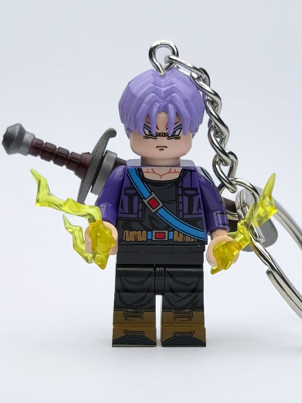 Dragon Ball Z Trunks Custom Minifigure Keychain